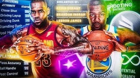 NBA2K20 LEBRON JAMES + KEVIN DURANT BUILD! 60+ BADGE UPGRADES! MOST OVERPOWERED SF/SG BUILD 2K20!