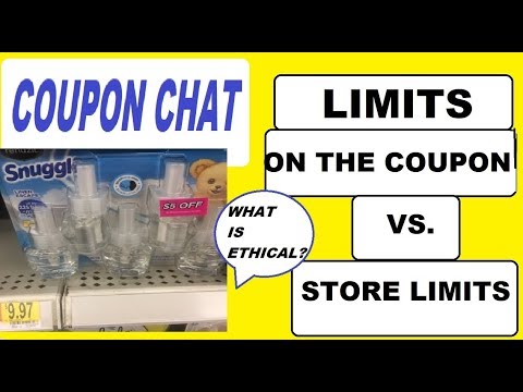 Coupon Chat: Limits on the COUPON VS. STORE Limits