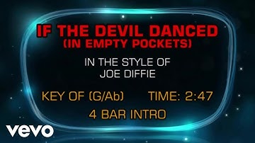Joe Diffie - If The Devil Danced (In Empty Pockets) (Karaoke)