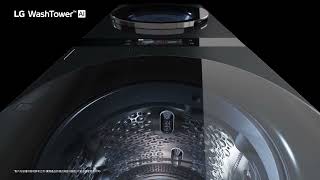 LG WashTower™ 1818:一體成型極簡設計 × 6.8吋全彩中央觸控面板|LG