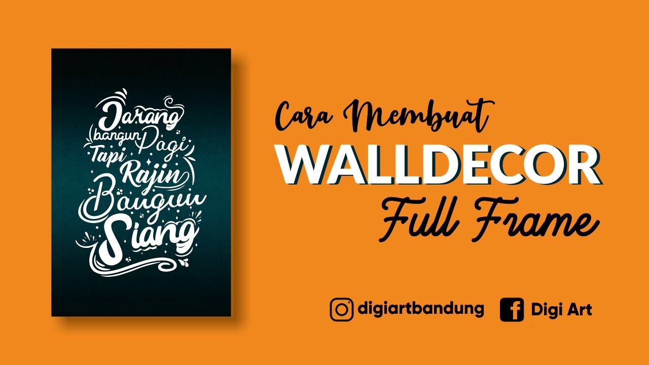 Cara Membuat Wall Decor dari kayu MDF | Full Frame | Gunlar Channel