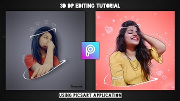#renovate - 3D DP PicsArt Photo editing Tutorial | #dp | New Trending photo Editing Concept.