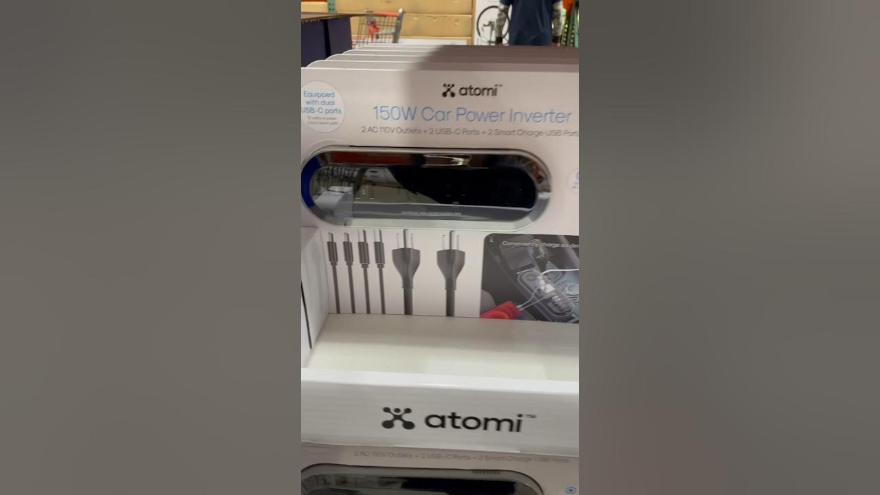 Costco 🔌🔋 Atomi 150W Power Inverter on Sale until June 4 - YouTube