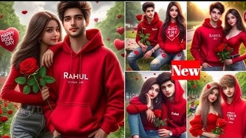 Create 3D Ai happy Couple Rose Day 🌹 image creator 2024 | Couple rose day l bing image creator