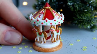 Миниатюрная карусель🎠Полимерная глина💖Miniature Carousel🎠Polymer Clay💖