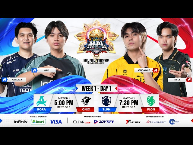 🔴 LIVE | MPL PH S18 | FILIPINO - Week 1 Day 1