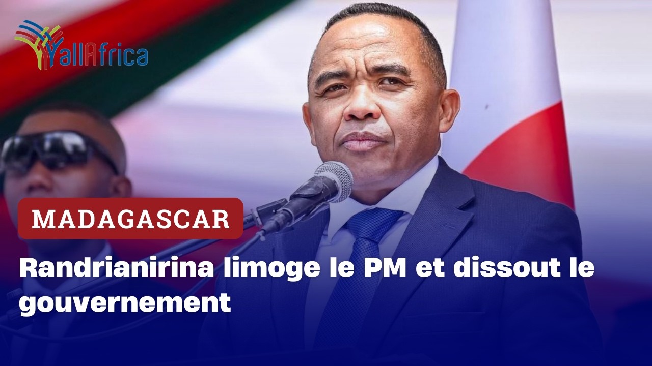 Madagascar : Randrianirina limoge le PM et dissout le gouvernement