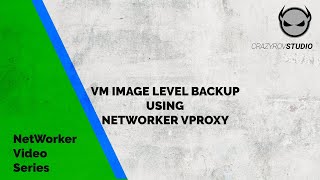 VM Image level backup using NetWorker vProxy screenshot 3