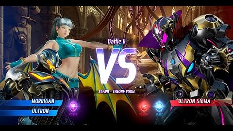 Morrigan and Ultron vs Ultron Sigma - MARVEL VS. CAPCOM: INFINITE