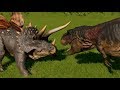 Stegoceratops vs T-Rex, Indominus Rex, Spinosaurus, Giganotosaurus & Allosaurus (1080p 60FPS)