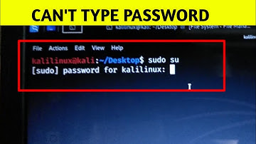 Password Not Typing Ubuntu Linux | Kali Linux Password Can