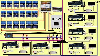 10kW Solar System for Crypto Mining (6 Rigs) | Complete Wiring Diagram + Off-Grid Setup Guide