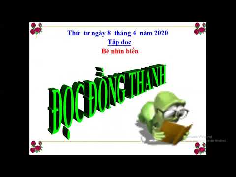TẬP ĐỌC : BÉ NHÌN BIỂN_ Khối 2