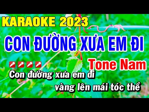 Con Đường Xưa Em Đi Karaoke Nhạc Sống Tông Nam | Hoài Phong Organ