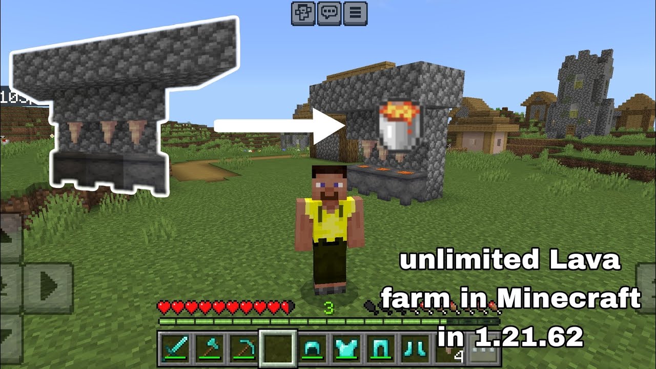 I make the  Lava farm in Minecraft in 1.21.63
