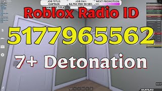 Detonation Roblox Radio Codes/IDs