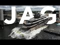 Jag  awesome slipway launch of new superyacht