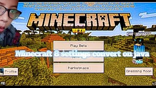 Minecraft bedrock edition #8 settings convert java edition