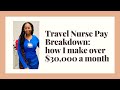 ACTUAL TRAVEL NURSE PAY CHECK SHOWN: how I make over $30,000 a month image