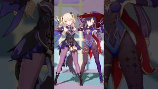 Mona Fischl 天天天国地獄国 Genshin Impact Mmd