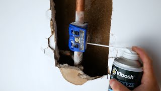 How To FREEZE a LEAKING PIPE To Repair it! (Kibosh FastFreeze) | GOT2LEARN