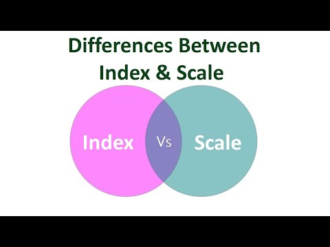 वीडियो: इंडेक्स और स्केल में क्या अंतर है?