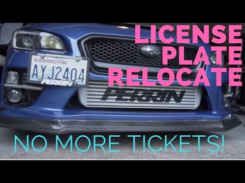 PERRIN LICENSE PLATE RELOCATE for FMIC