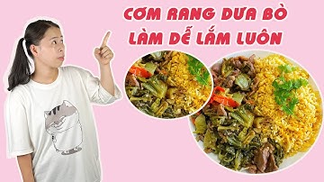 Làm Cơm Rang Dưa Bò Dễ Như Ăn Kẹo | HÀ COOKING