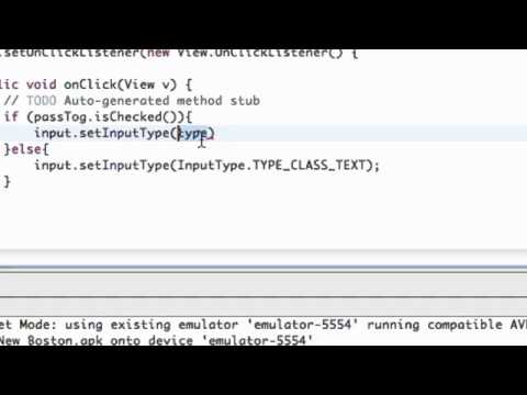 Android Application Development   27   Set the Input Type of an EditText