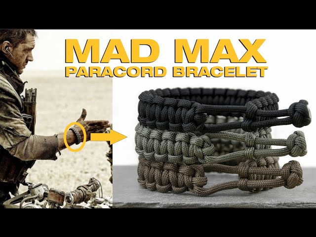 How To Make A Mad Max Style Paracord Survival Bracelet: FASTEST and EASIEST  way 