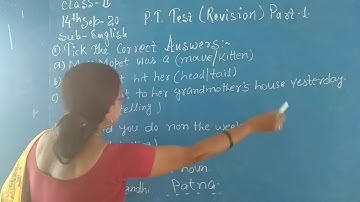 English Class 2 P. T. Test (revision) part 1 by gauri Kumari