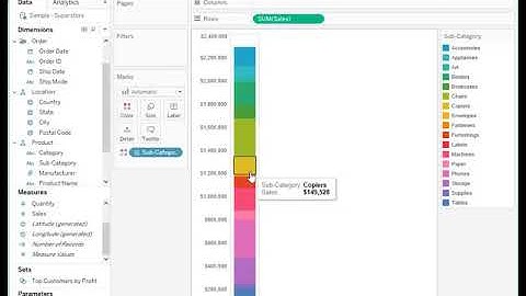 How to create equal sized segments in a Stacked Bar chart in Tableau