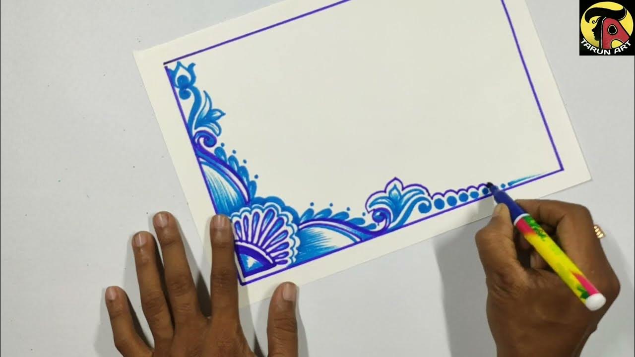 How to draw very easy project copy cover page design.* Practical paper ...