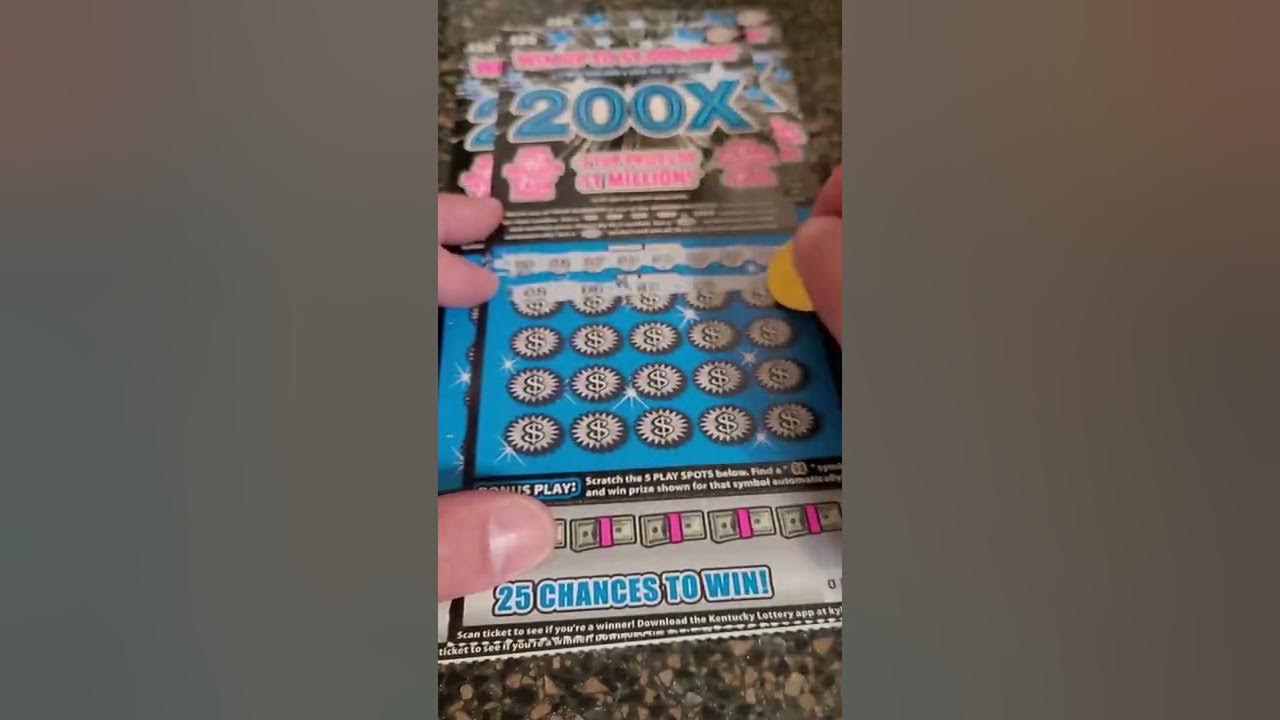 200X Winning Lotto Ticket from the Kentucky Lottery! YouTube