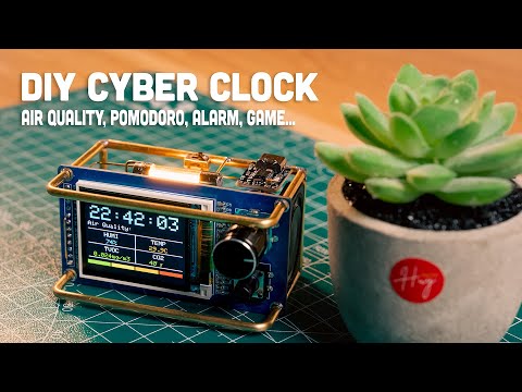 [Satisfying] Building a Cyber Smart Clock: Air Quality, Pomodoro & Alarm