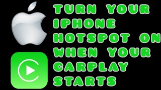 AUTOMATICALLY Turn Your Mobile Hotspot On When Your iPhone Connects To Apple Carplay - BRILLIANT ! screenshot 5