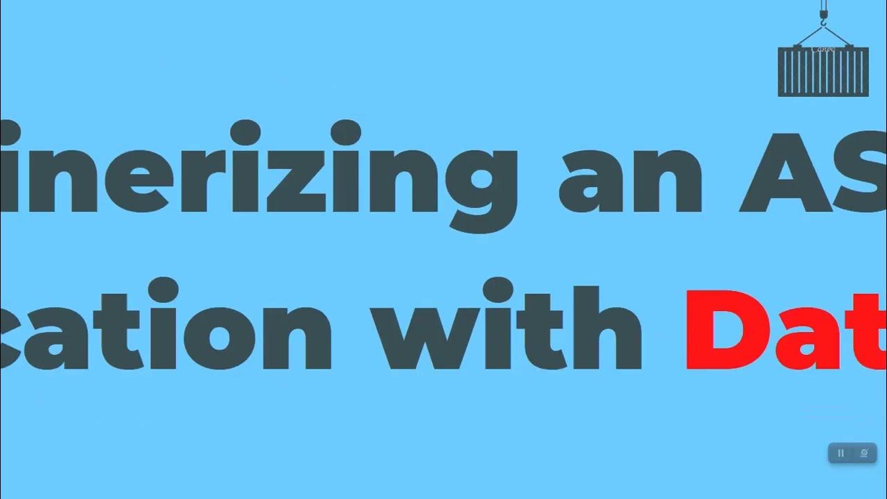 4 containerize asp application with sql server using docker