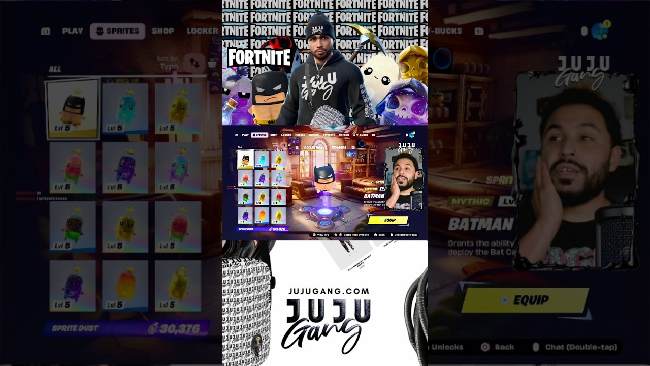 😉I have every sprite in the game #fortnite #fortniteclips #fortnitesprites #gamer #streamer #shorts