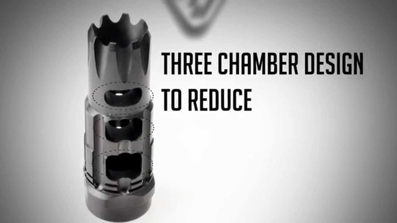 Strike Industries .223 / 5.56 Triple Crown Muzzle Brake for AR15