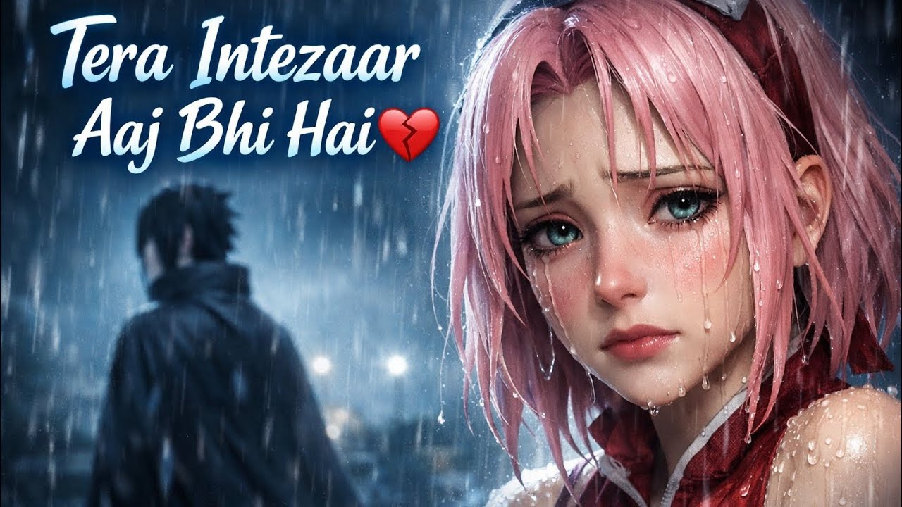 Tera Intezaar Aaj Bhi Hai 💔 | Heart Touching Sad Love Song | Sasuke Uchiha × Sakura Haruno AMV