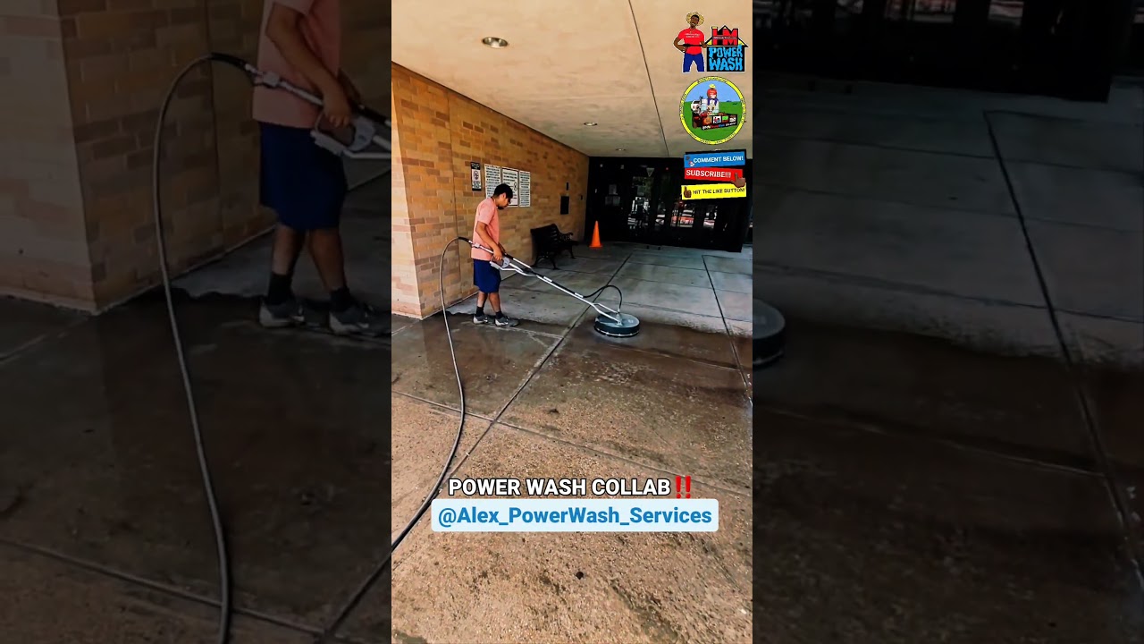 Power washing an elementary school‼️💦 