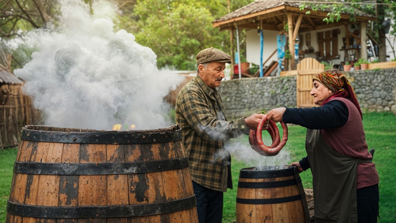 Traditional Beef Sausages the Village Way: Smoky and Juicy