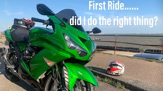ZZR First Ride- 125cc to 1400cc