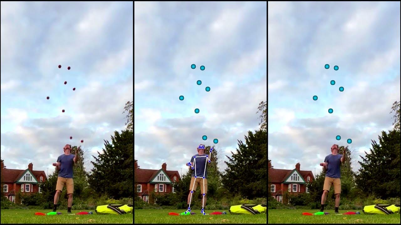 9 Ball Juggling Tracking! (Slow Motion) YouTube