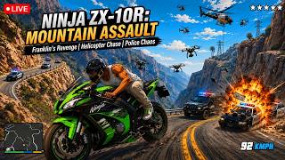 Ninja ZX-10R: High-Speed Police Chase🔥#GTA5Live, #BMW_M8, #PoliceChase, #Gaming screenshot 2