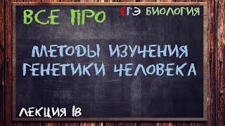 Л.18 | МЕТОДЫ ИЗУЧЕНИЯ ГЕНЕТИКИ ЧЕЛОВЕКА | ГЕНЕТИКА | ОБЩАЯ БИОЛОГИЯ ЕГЭ