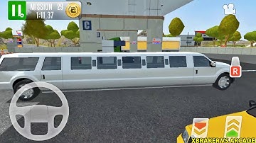 White Limousine Simulator - Gas Station 2 Highway Service - Android Gameplay Walkthrough part 1