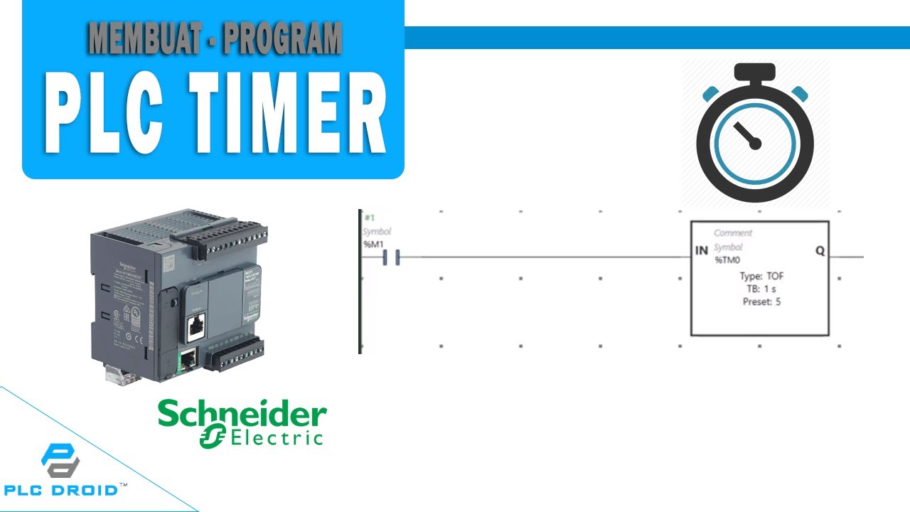 Tutorial 7 | Creating a Program Function Timer PLC M221 - YouTube
