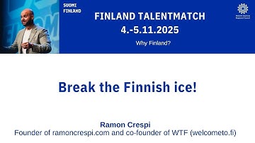 Break the Finnish ice! - Finland TalentMatch x Tech & IT 5.11.2025!
