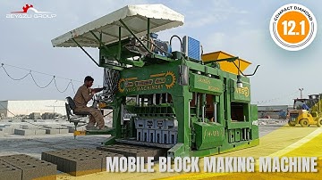 Compact 12.1 Mobile Block Making Machine